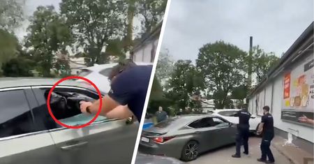 Strzelanina przed Biedronką. Ranny policjant