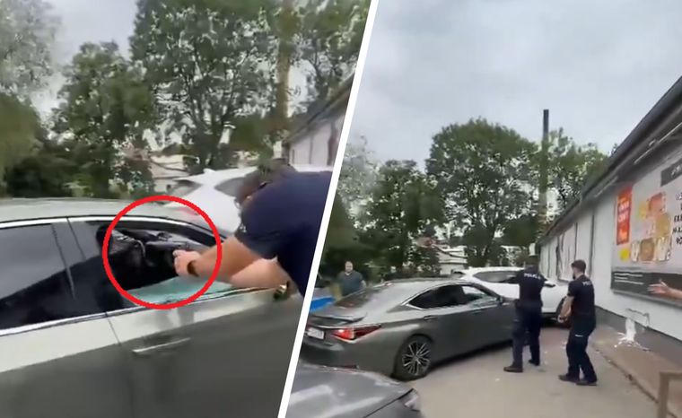 Strzelanina przed Biedronką. Ranny policjant