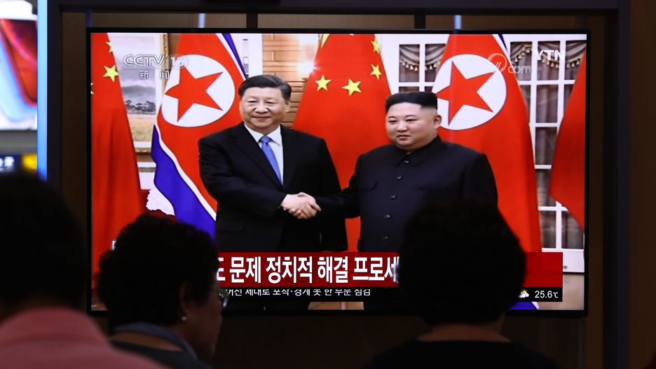 Kim Dzong Un oraz Xi Jinping