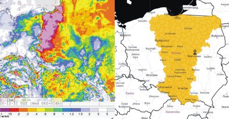 Pogoda - sylwester 2020. Ostrzeżenia IMGW aż w 11 województwach