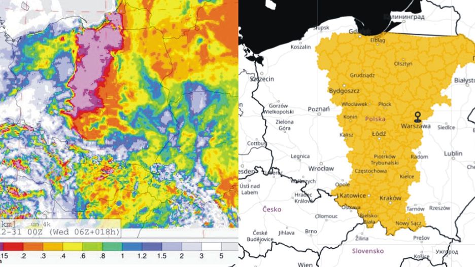 Pogoda - sylwester 2020. Ostrzeżenia IMGW aż w 11 województwach