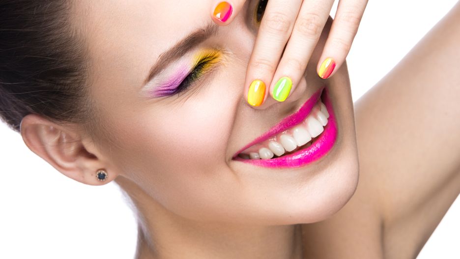 colorful makeup