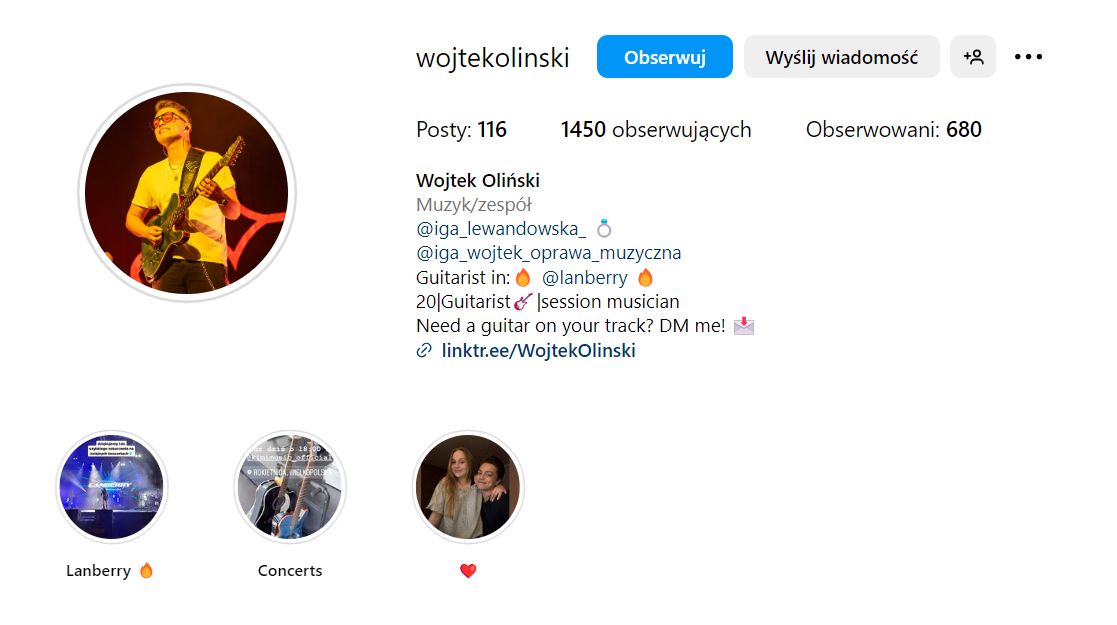 Uczestniczka VoP spotyka się z gitarzystą Lanberry.