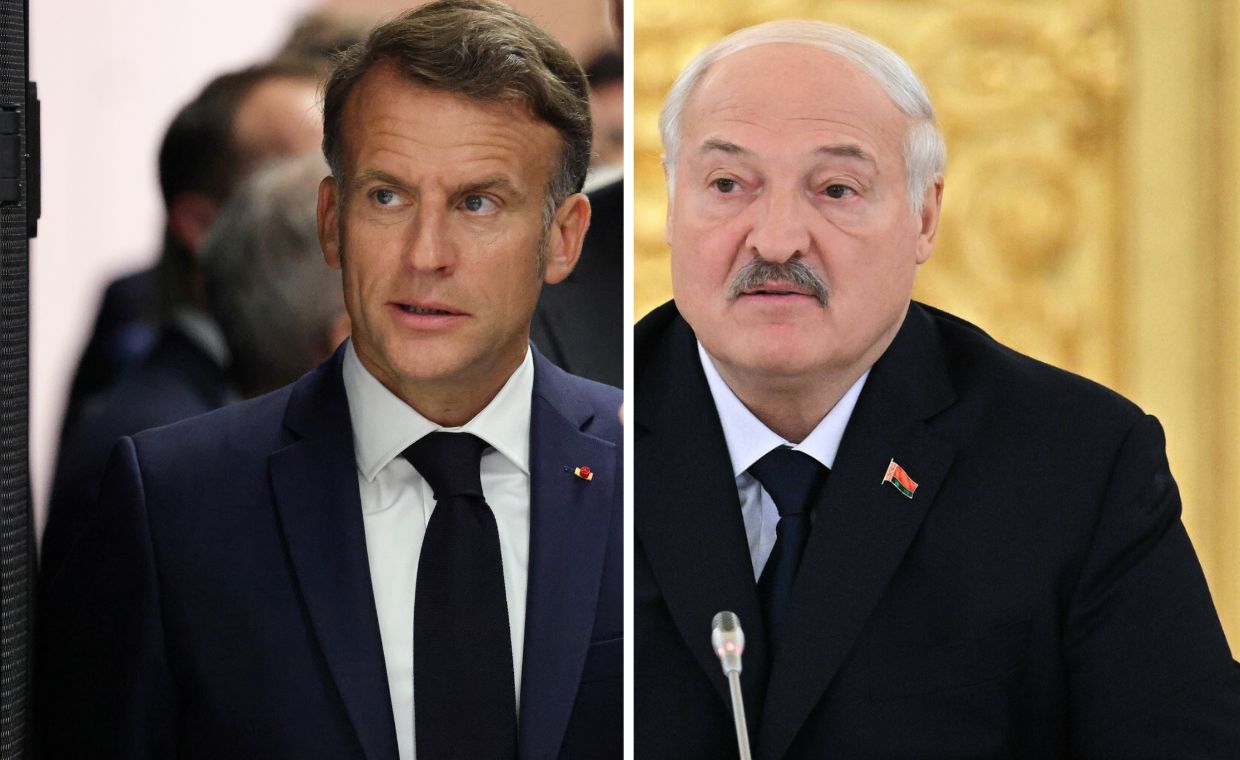 Pierwszy raz od lat. Macron rozmawiał z Łukaszenką