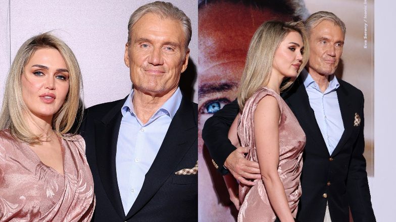 Emma Krokdal i Dolph Lundgren na Festiwalu Filmowym w Turynie