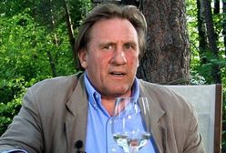 Depardieu nasikał na podłogę w samolocie