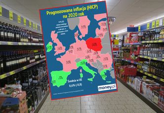 Polska wyjątkiem na mapie UE. Tylko u nas inflacja będzie wyższa niż w 2019 roku