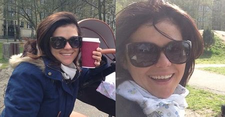Kasia Cichopek Z PIELUCHĄ NA SZYI... (FOTO)