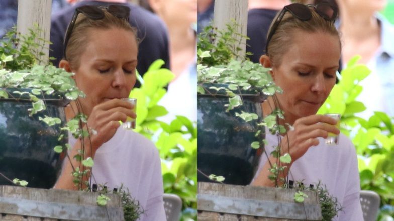 Kasia Stankiewicz z synem w Sopocie