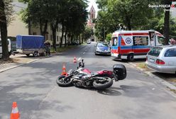 Chorzów. Krok od tragedii. Uderzyła w motocyklistę