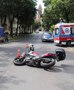 Chorzów. Krok od tragedii. Uderzyła w motocyklistę