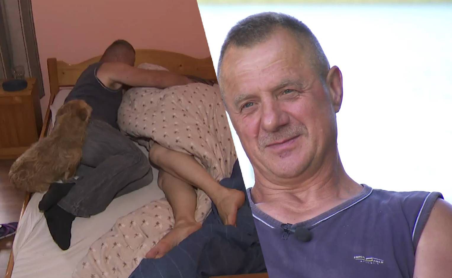 Czuła pobudka na gospodarstwie Krzysztofa