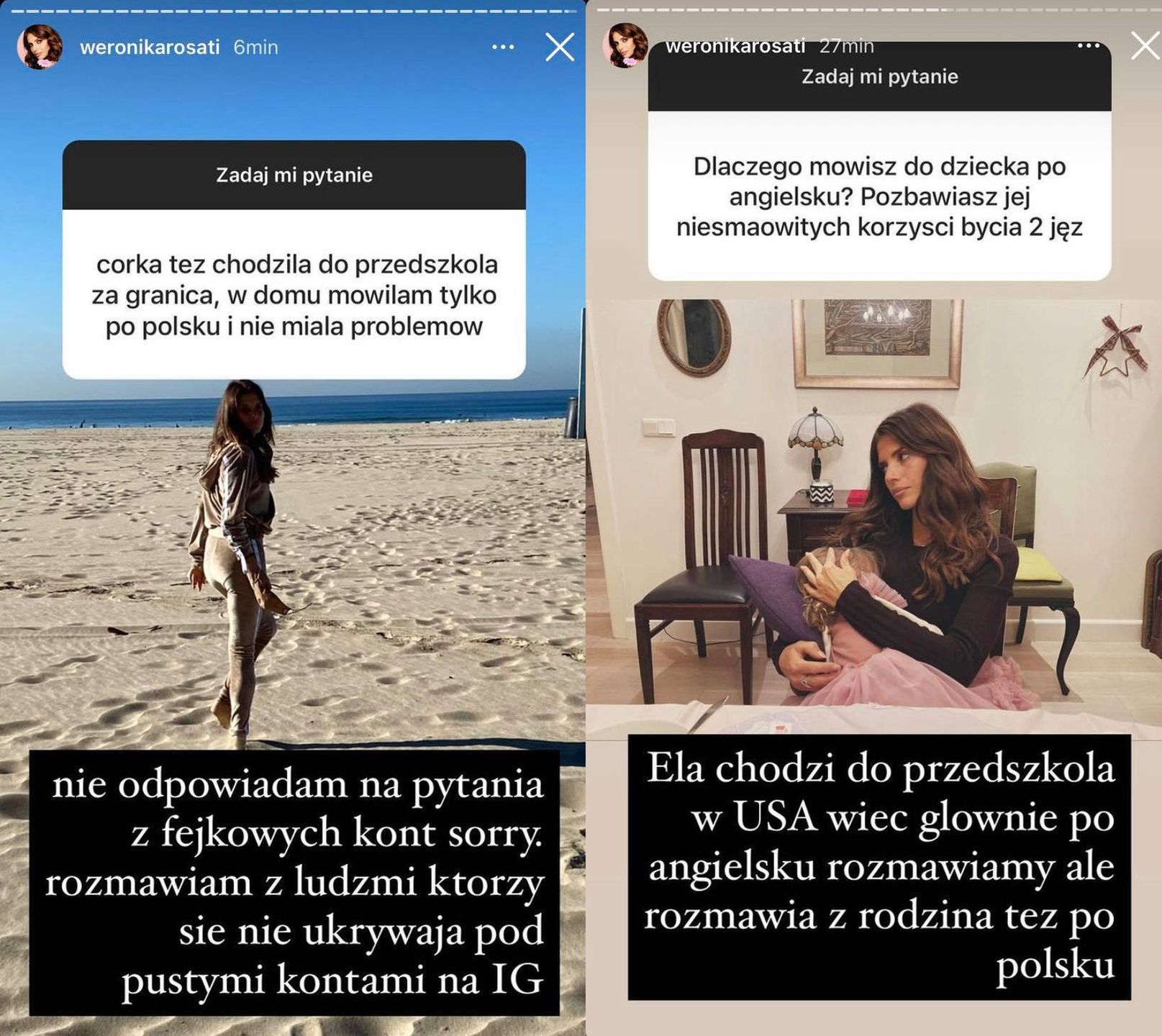 Weronika Rosati zorganizowała Q&A na Instagramie