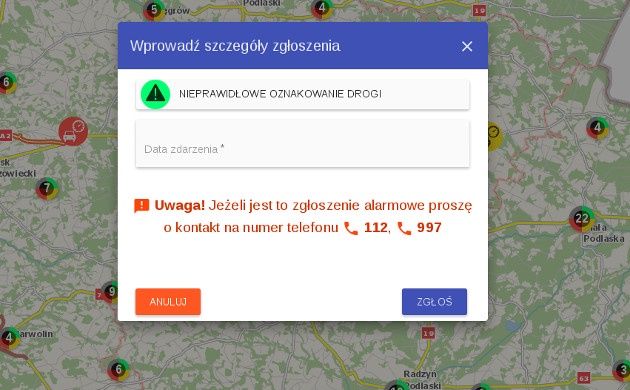 Krajowa Mapa Zagrożeń Bezpieczeństwa zgłoszenie