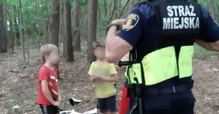 Dramatyczne sceny w lesie w Warszawie. Dzieci błagały ojca