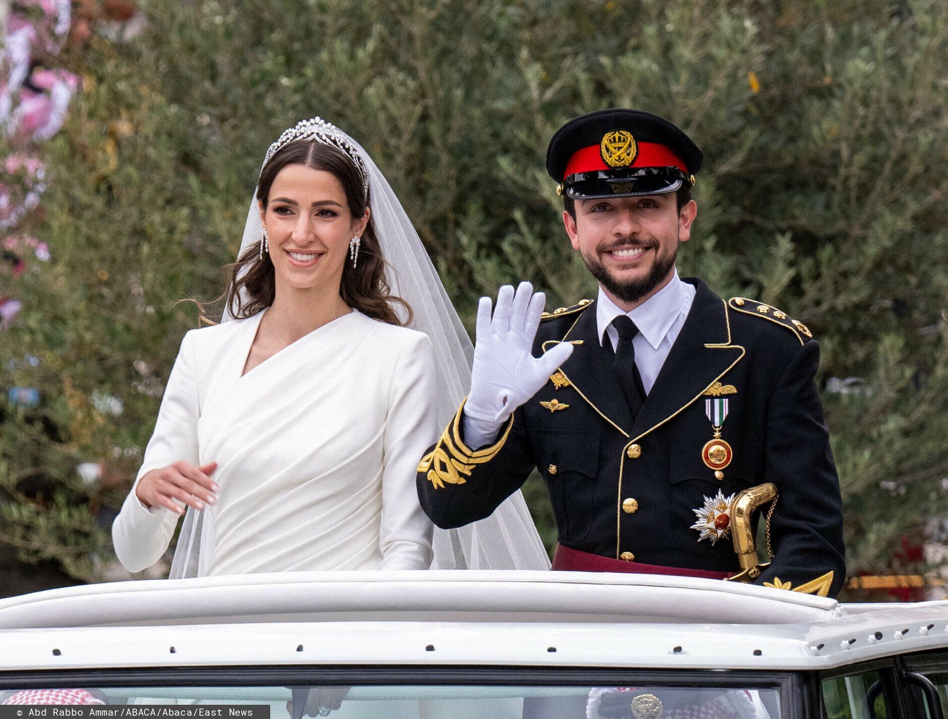Młoda para na jordańskim "royal wedding"