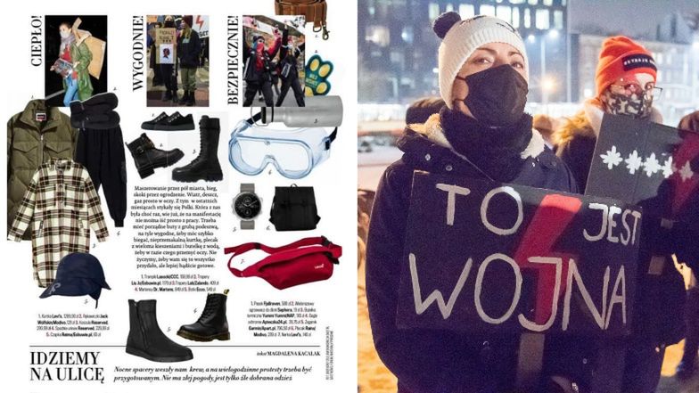 Redaktora naczelna przeprasza za "idealne" stylizacje na strajk