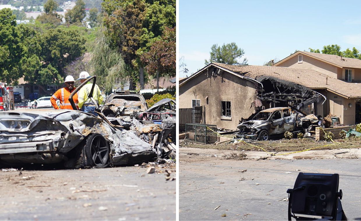 Plane crash tragedy: Cessna hits San Diego homes, 2 dead