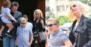 Modna Gwen Stefani wychodzi z rodziną z kościoła