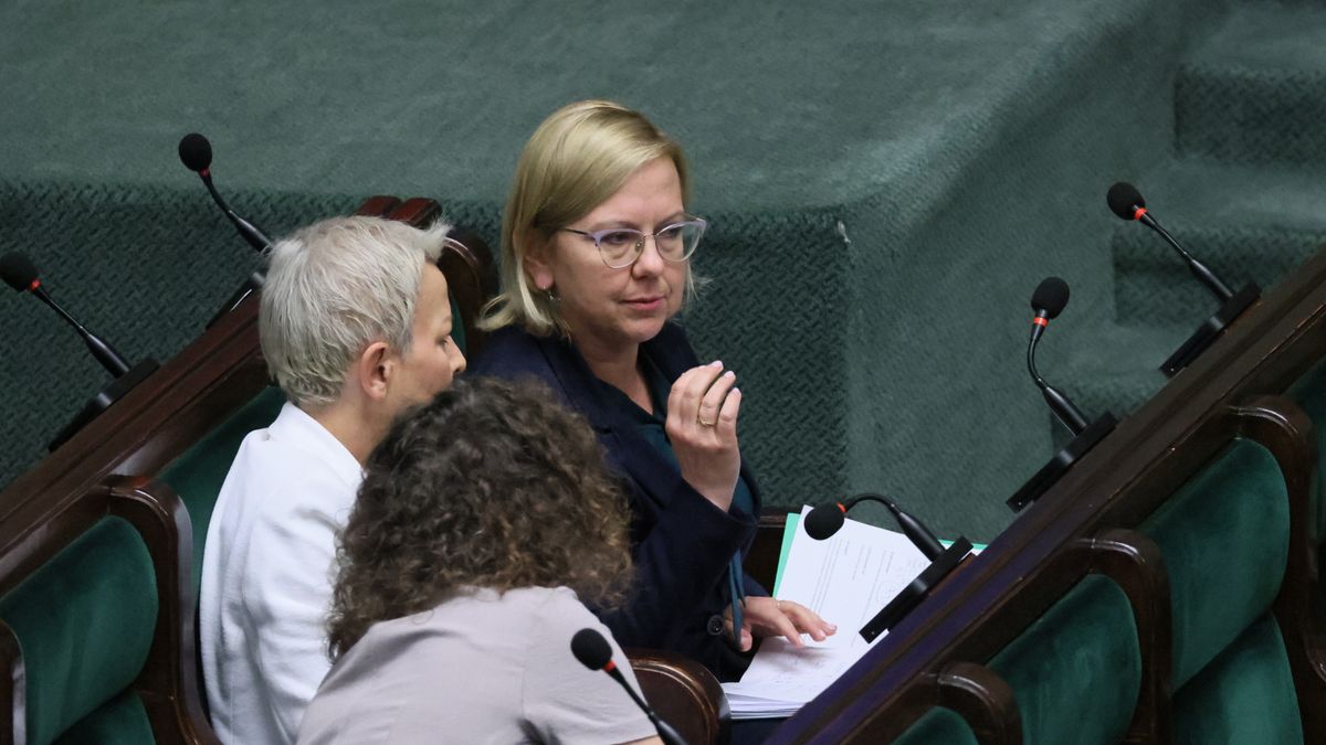 Na zdjęciu Anna Moskwa w ławach sejmowych