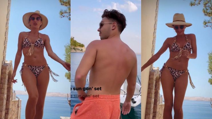 Justyna Steczkowska w bikini pląsa na wakacjach z synem