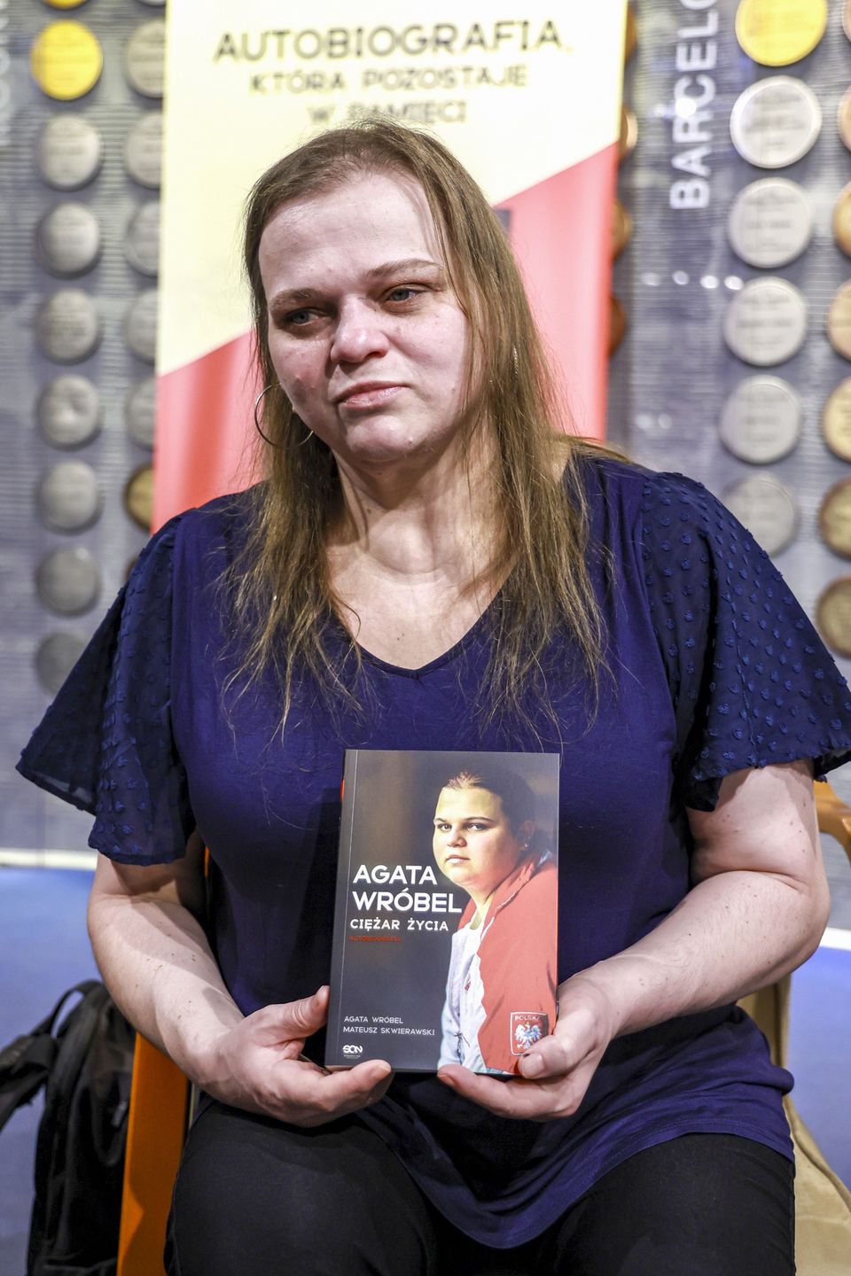 Agata Wróbel na spotkaniu autorskim w sierpniu 2025 r.