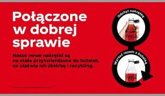 Coca-Cola wprowadza w Polsce nakrętki przytwierdzone do butelek