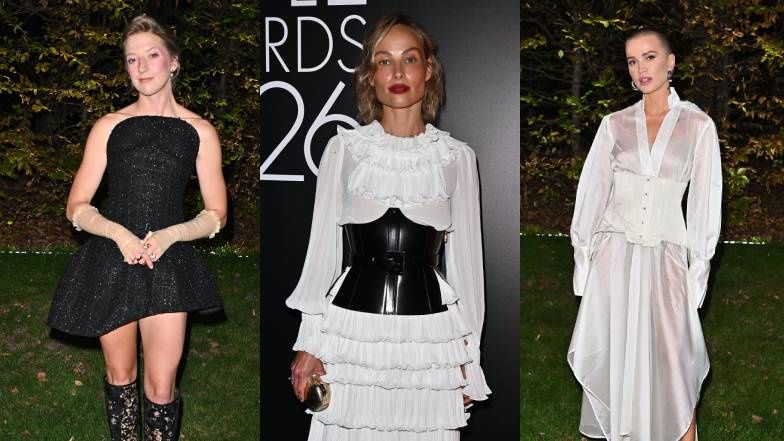 Tłum celebrytów prezentuje eleganckie stylówki na Elle Style Awa