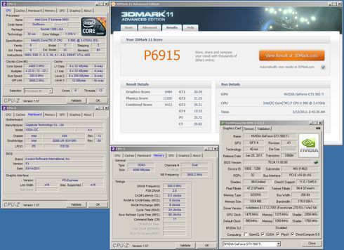 walidacja wyniku podkręcenia MSI GTX 560 Ti HAWK