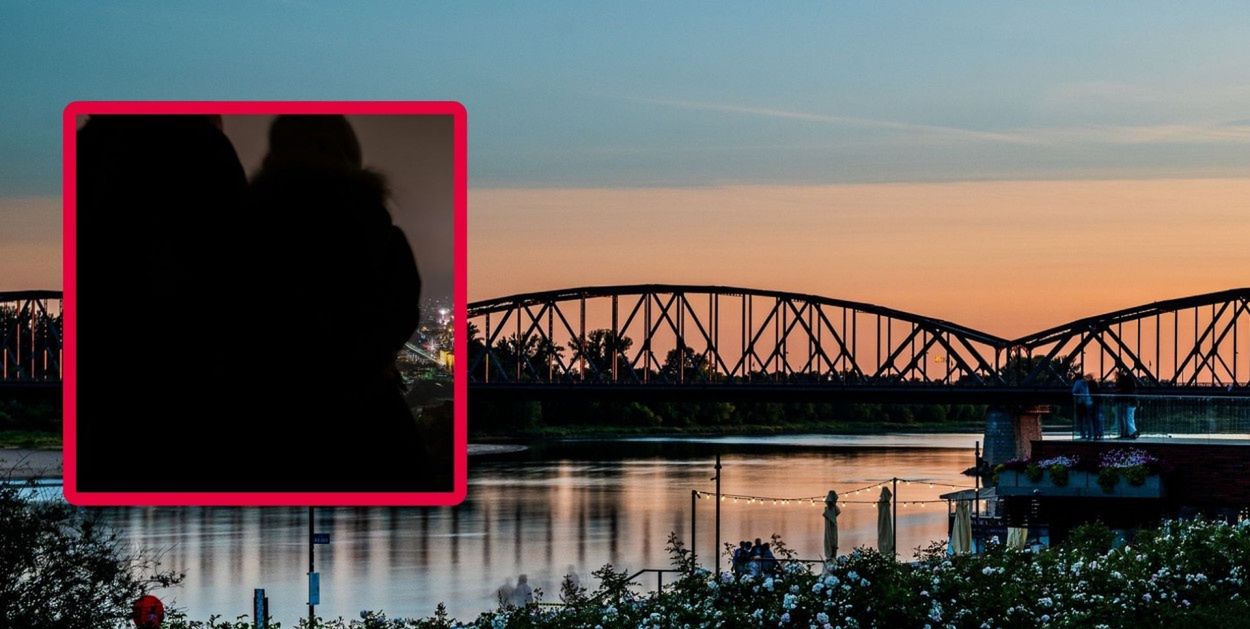 Toruń: Para zatrzymana na Bulwarze Filadelfijskim. Malowali graffiti