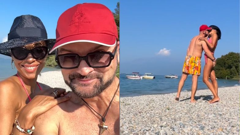 Omenaa Mensah i Rafał Brzoska wymieniają czułości na wakacjach we Włoszech