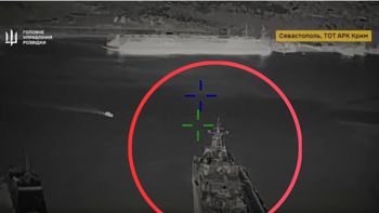 Rosyjskie okręty desantowe na celowniku. Spektakularna akcja Kijowa