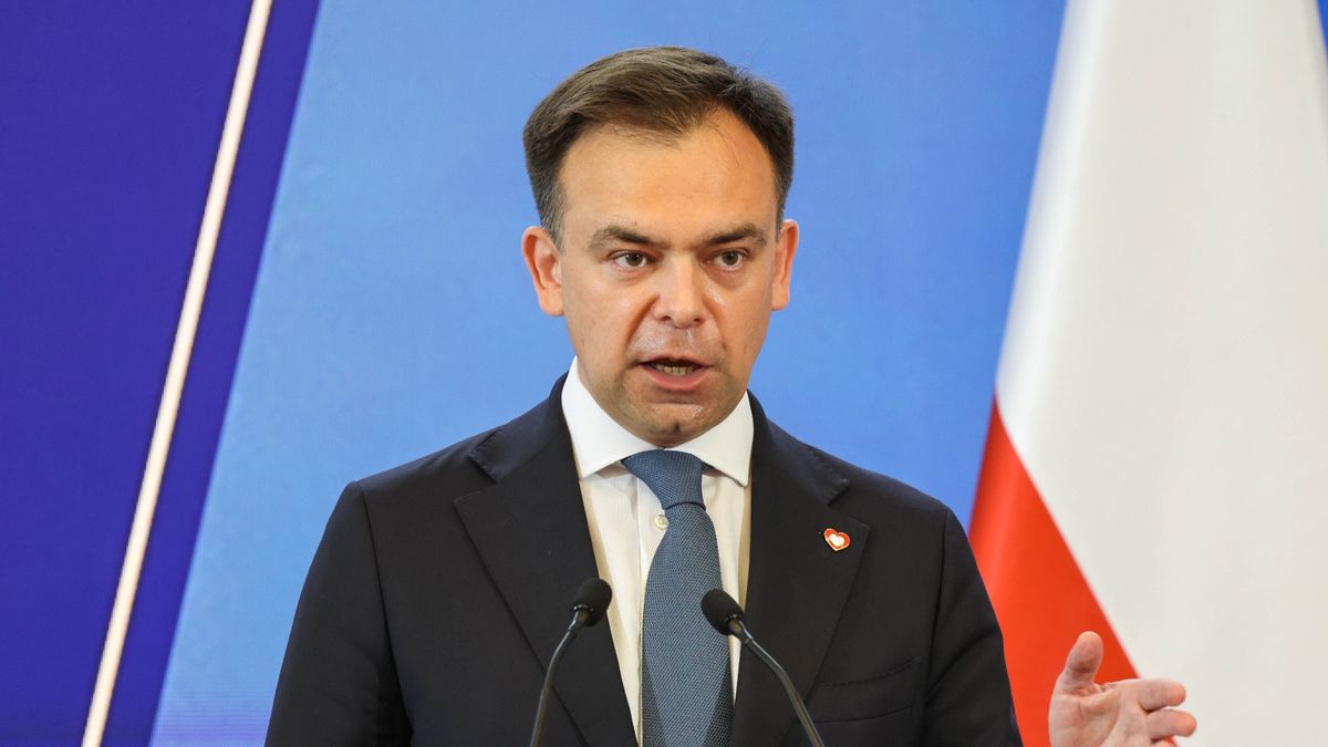 Minister finansów i gospodarki Andrzej Domański 