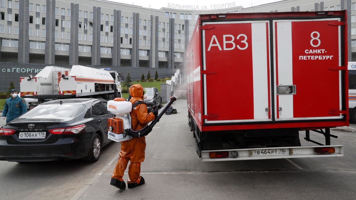Rosja. Pożar w szpitalu zakaźnym w Petersburgu