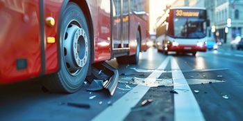 Dachowanie busa na A1 w miejscowości Nierada. Pięć osób trafiło do szpitala. Występują duże utrudnienia w ruchu