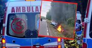 Koszmarny wypadek. Pojazdy stanęły w płomieniach. Są zabici i ranni
