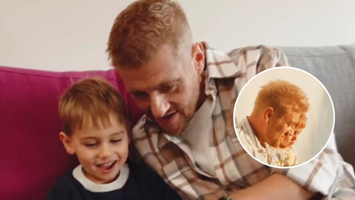 Tomasz Jakubiak z synem