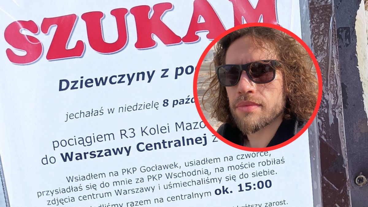 Adam poszukuje dziewczyny, z którą jechał pociągiem 8 października