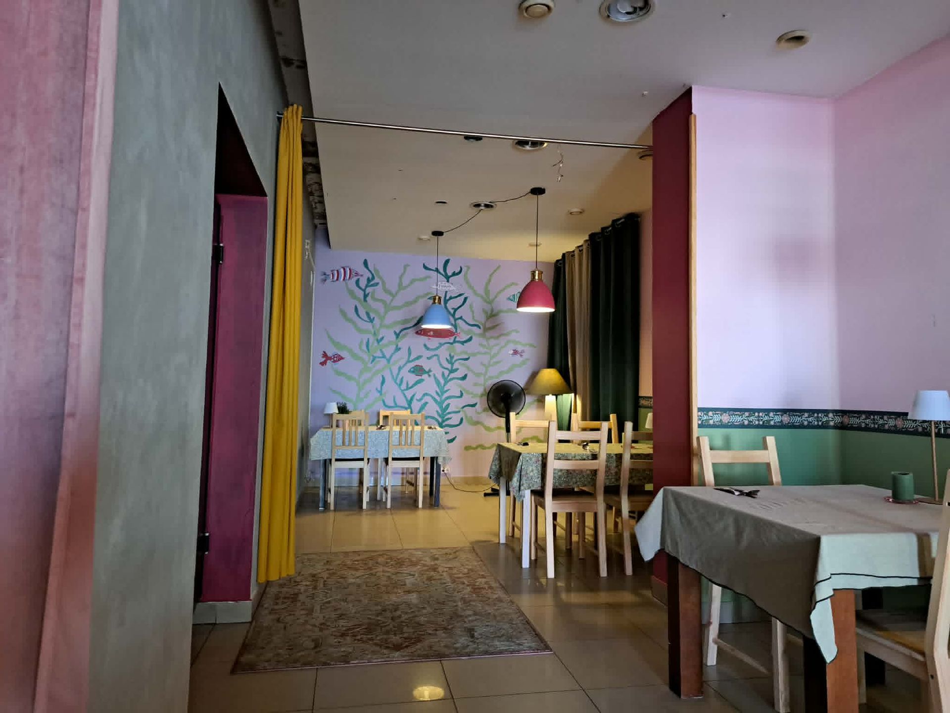 Wystrój "Bistro Królewska Rybka"