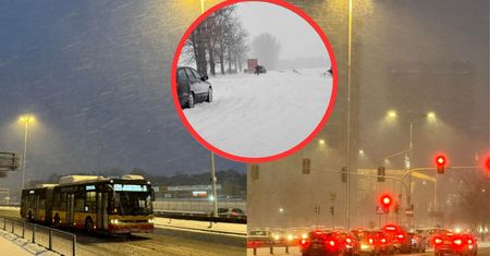 Atak zimy. Zaspy i nieprzejezdne drogi. Alarm w Warszawie