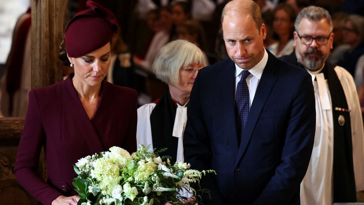Księżna Kate i William w żałobie