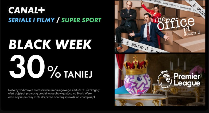 Pakiety serwisu Canal+ 30 proc. taniej przez cały rok