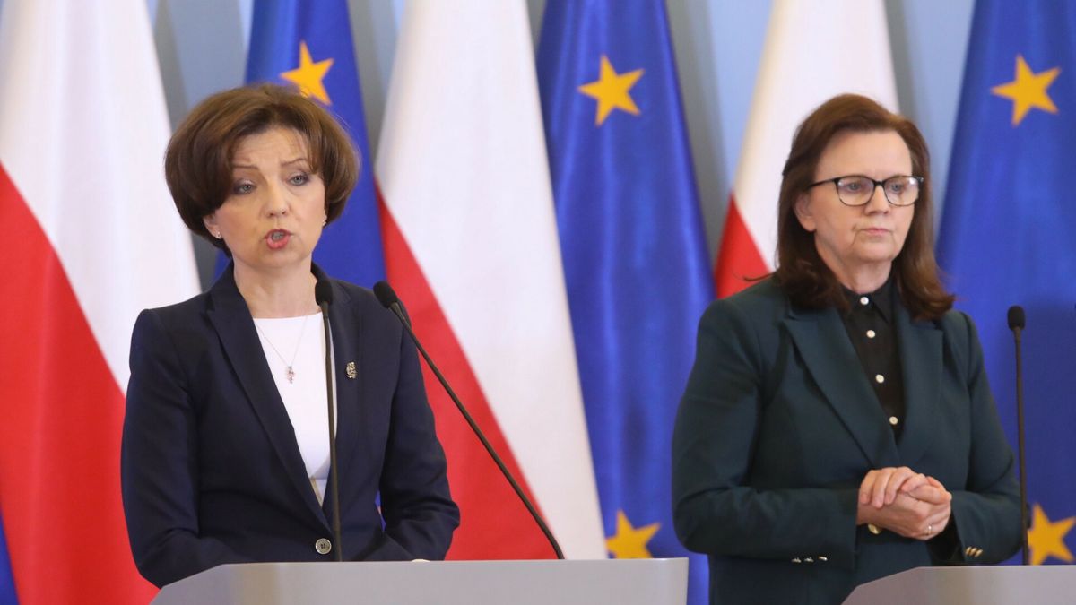 Minister rodziny Marlena Maląg i prezes ZUS Gertruda Uścińska