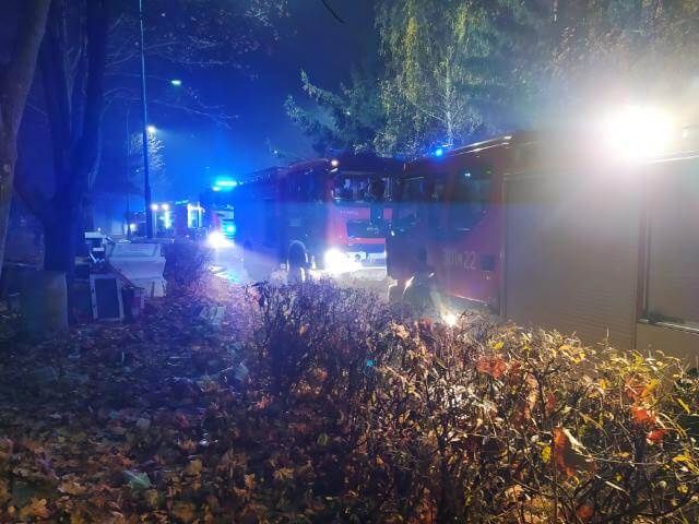 Pożar w szpitalu MSWiA przy ul. Grenadierów w Lublinie