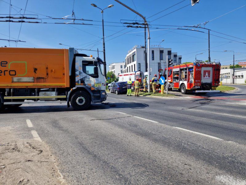 fot. lublin112.pl Kolejny wypadek na tym skrzyżowaniu w Lublinie