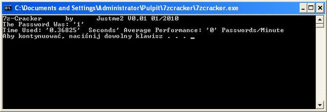 Jak złamać hasło w archiwum 7z? 4