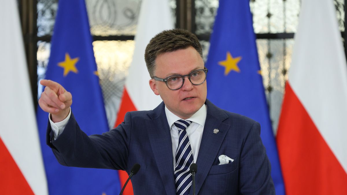 Szymon Ho�ownia
Warszawa, 12.06.2024. Marsza�ek Sejmu Szymon Ho�ownia na konferencji prasowej przed posiedzeniem Sejmu w Warszawie, 12 bm. Sejm rozpoczyna trzydniowe posiedzenie. (ad) PAP/Pawe� Supernak
Pawe� Supernak
10, 10., kadencja, kadencji, obrady, parlament, polityk polityka, posiedzenie, posiedzenie Sejmu, sala obrad, sejm, sejmowa, X