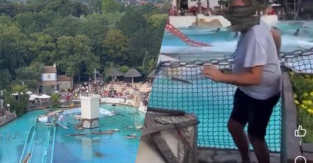 Basen pękł, runęła wieża. Dramatyczna sytuacja w parku rozrywki