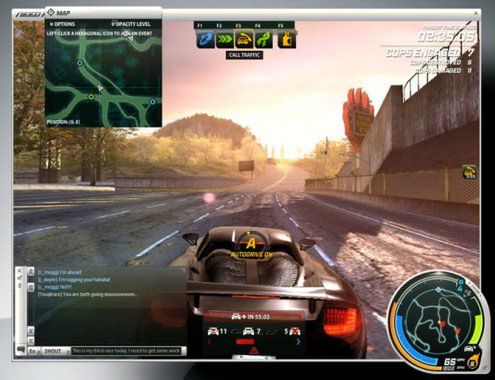 Interface Need for Speed: World Online i kilka ciekawostek