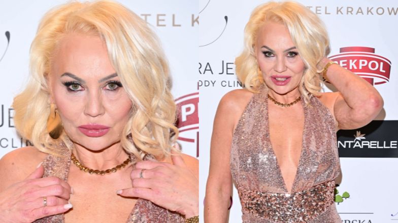 Monika Jarosińska kusi na ściance w odważnej sukience